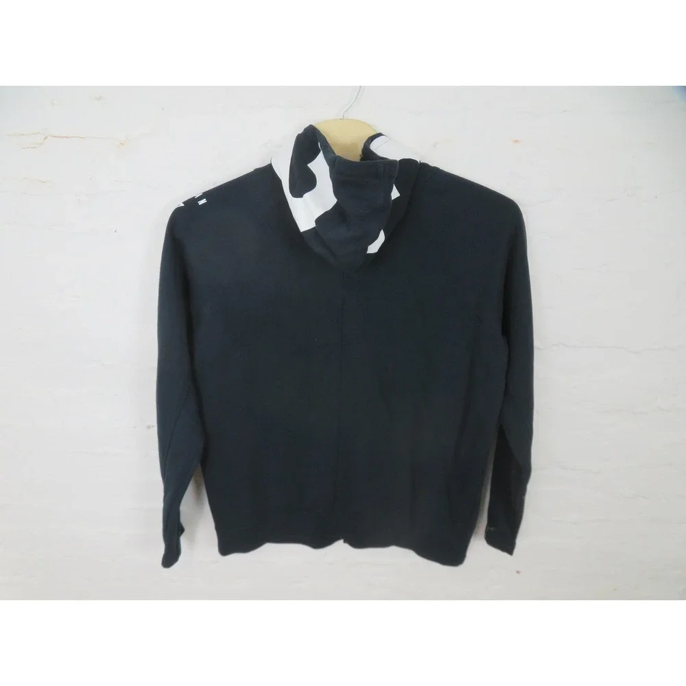 Jordan Hoodie Mens 2XL Black Full Zip Fleece Sweatshirt Jumpman Graphic Sleeve